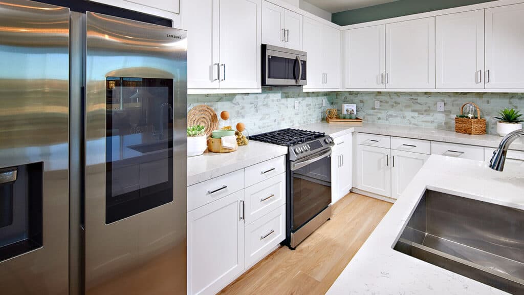 Kitchen with updated, smart appliances