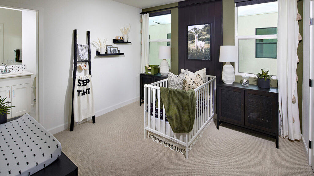 Model home of baby's room