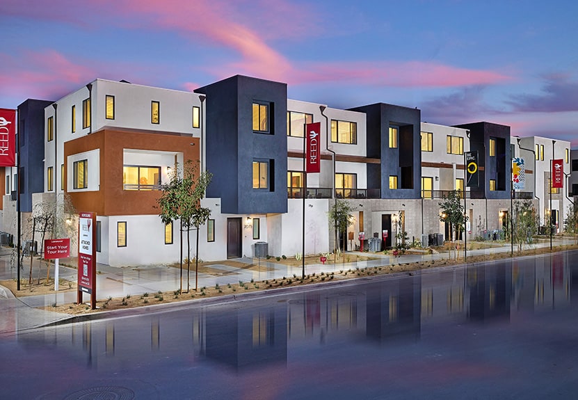 Epoca Reed by Lennar townhomes exterior