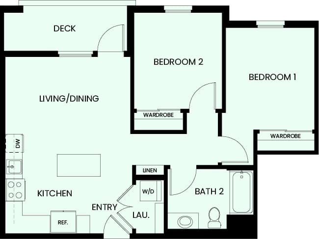Epoca Sisal plan C1 2 bedroom